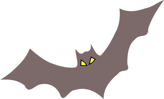 Cartoon Bat Silhouette PNG