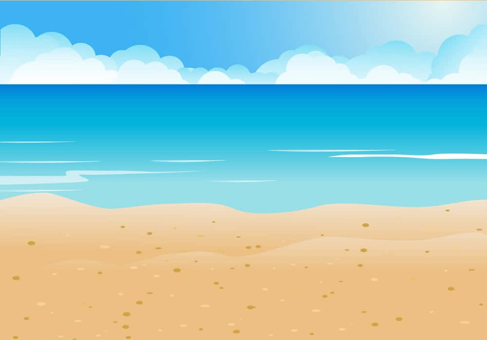 Unaspiaggia Con Sabbia E Acqua