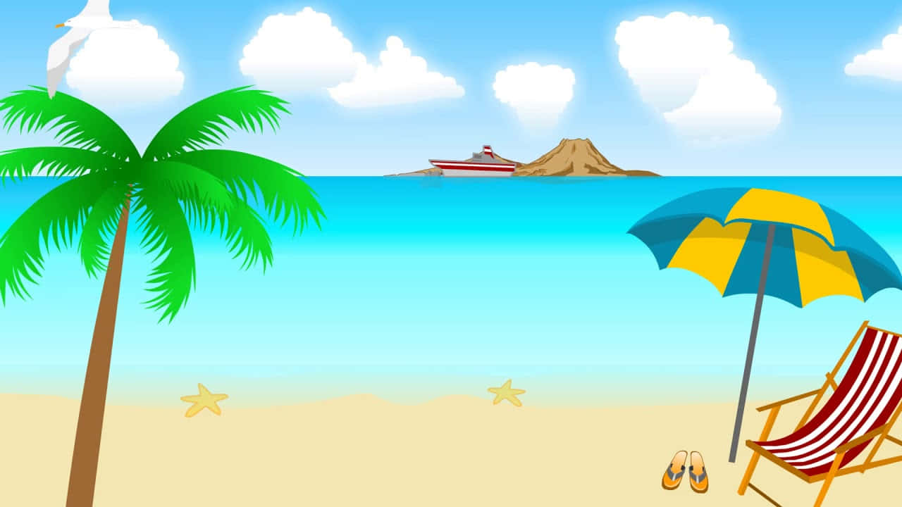 animated beach