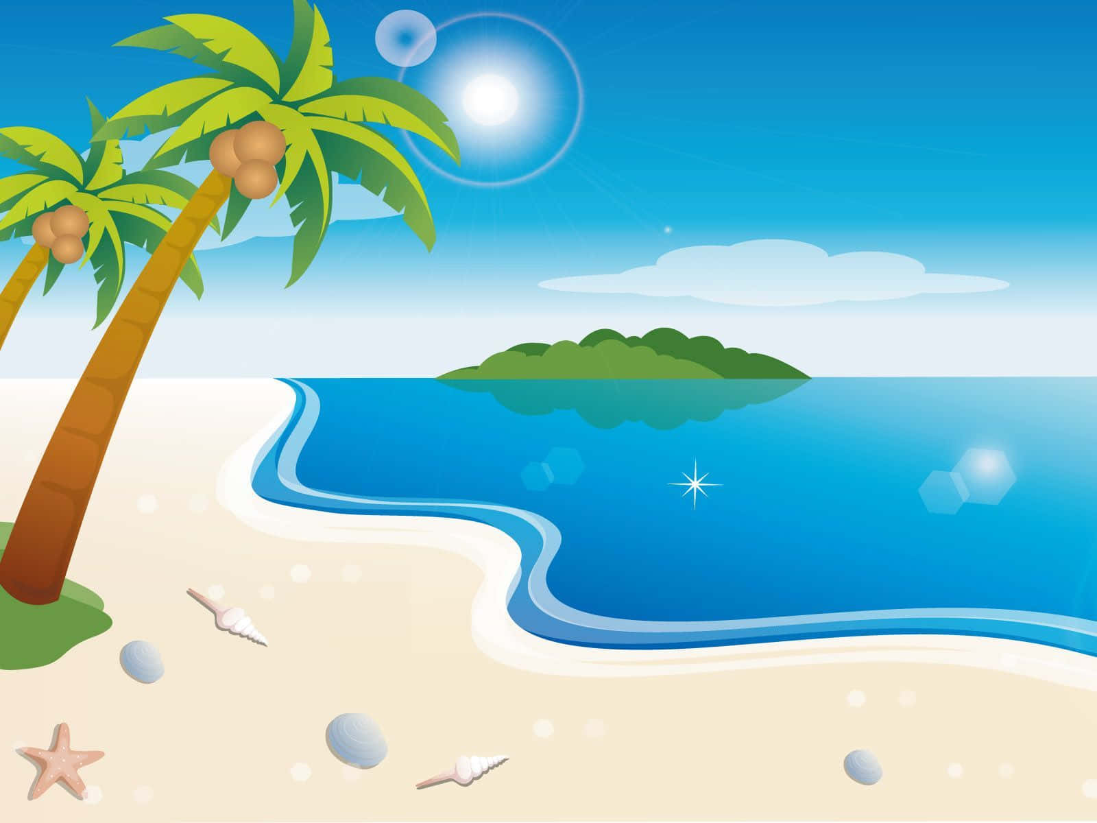 [100+] Cartoon Beach Backgrounds | Wallpapers.com