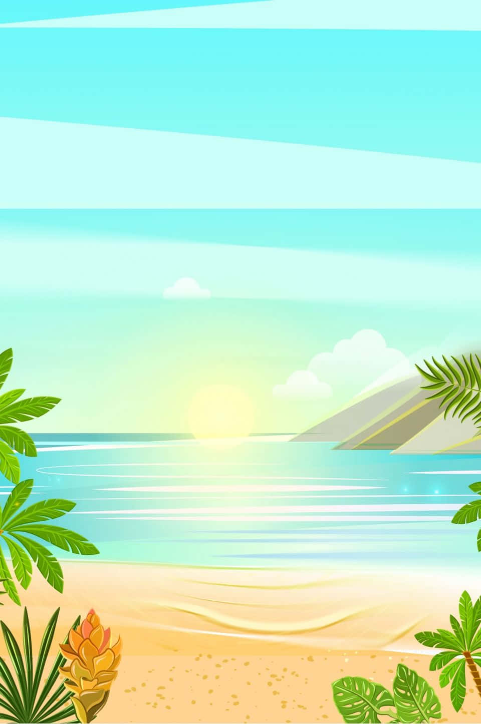 cartoon beach background