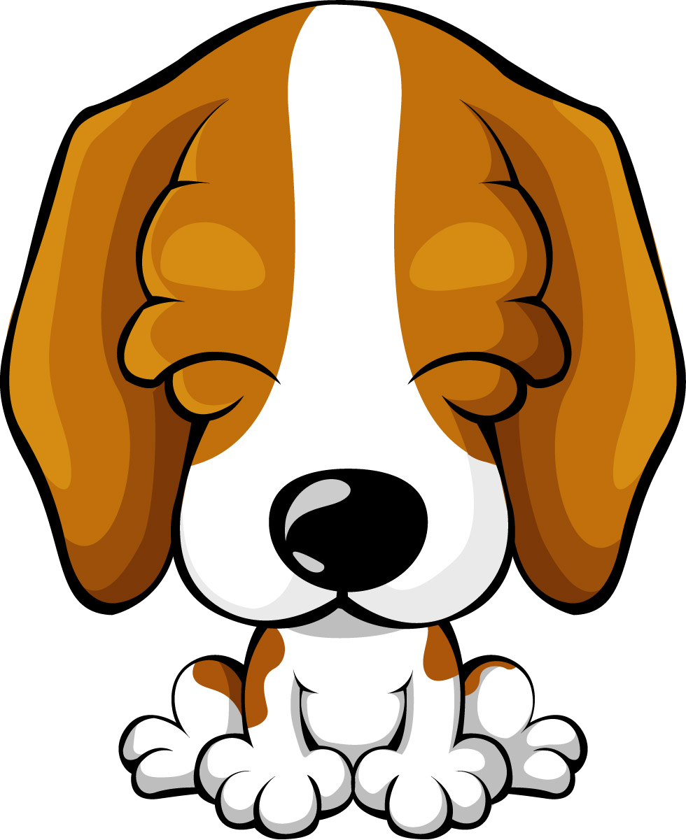 Cartoon Beagle Puppy Illustration PNG