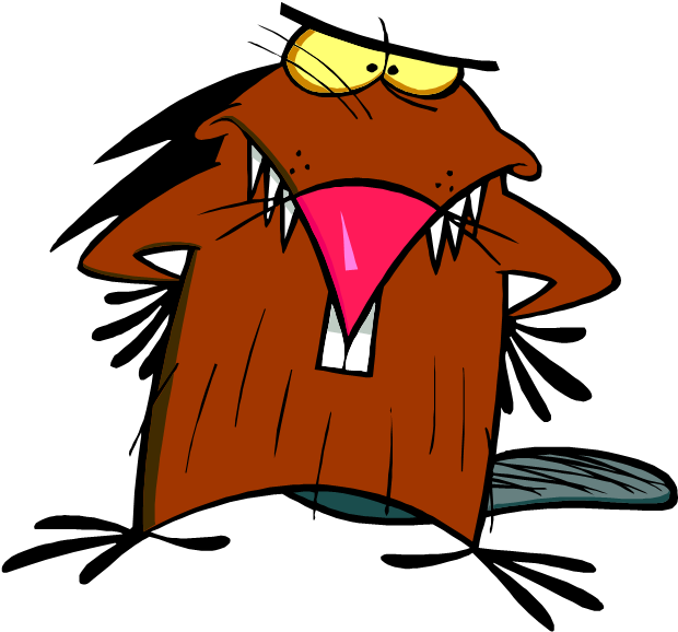 Cartoon Beaver Character PNG
