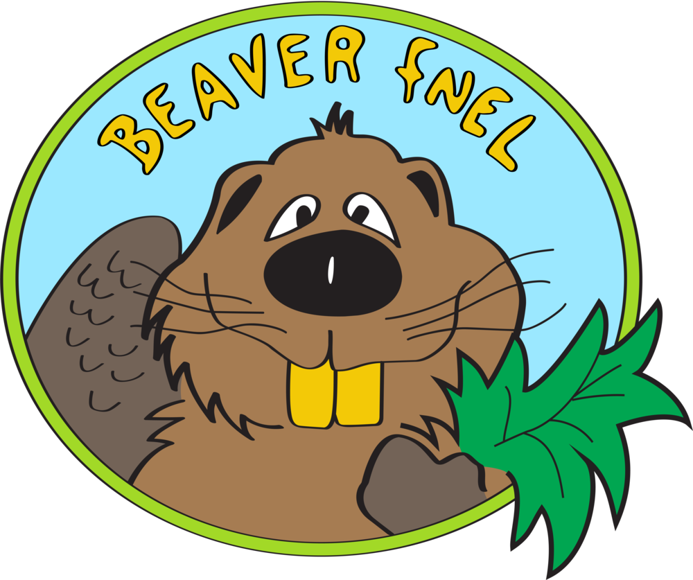 Cartoon Beaver Logo PNG