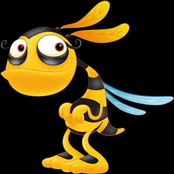 Cartoon Bee Character PNG