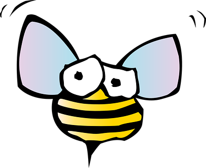 Cartoon Bee Icon PNG