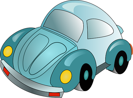 Cartoon Beetle Car Illustration PNG