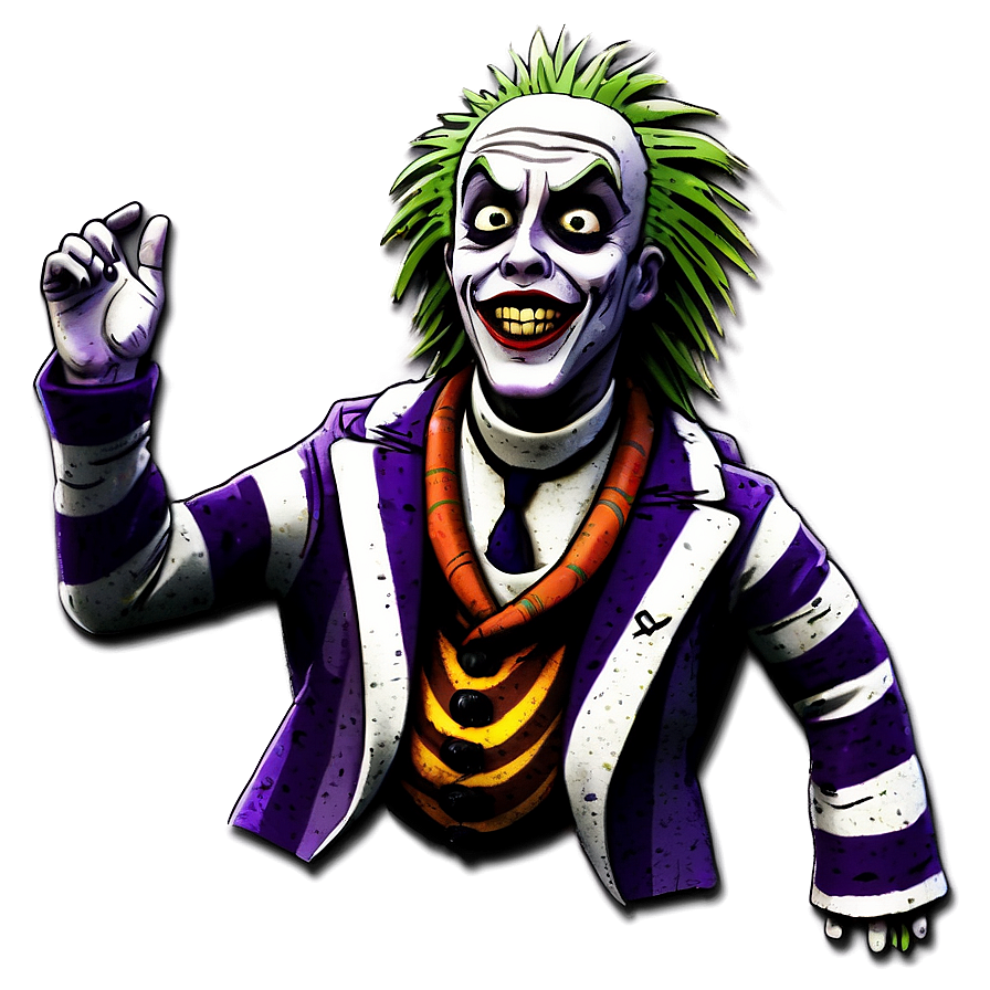 Cartoon Beetlejuice Figure Png 35 PNG