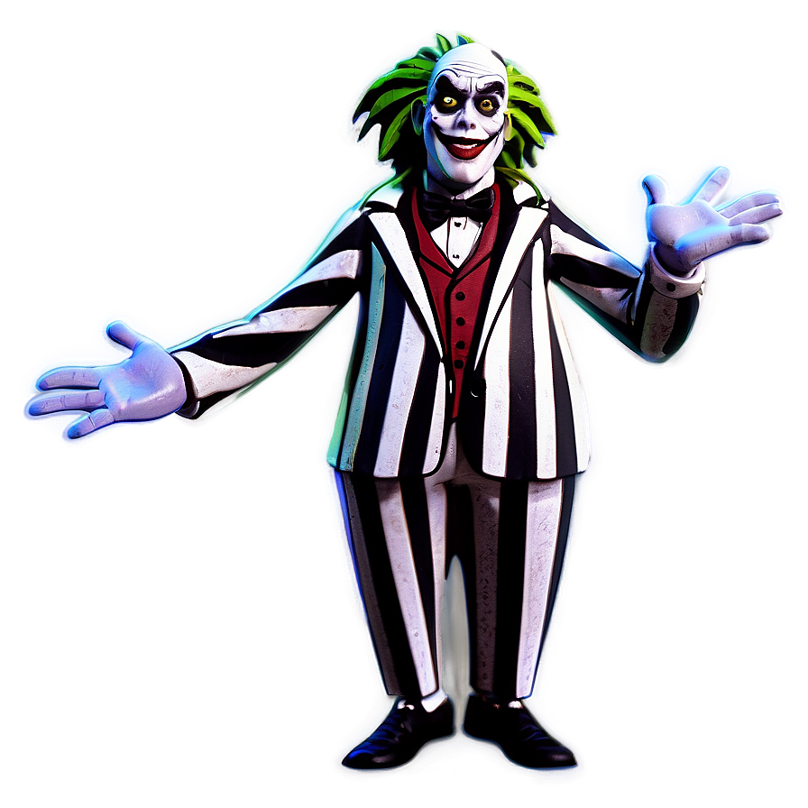 Download Cartoon Beetlejuice Figure Png Otc8 | Wallpapers.com