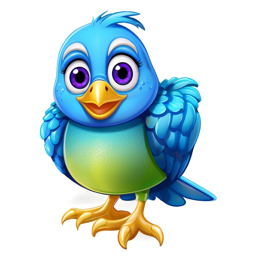 Cartoon Bird And Stars Png 06202024 PNG