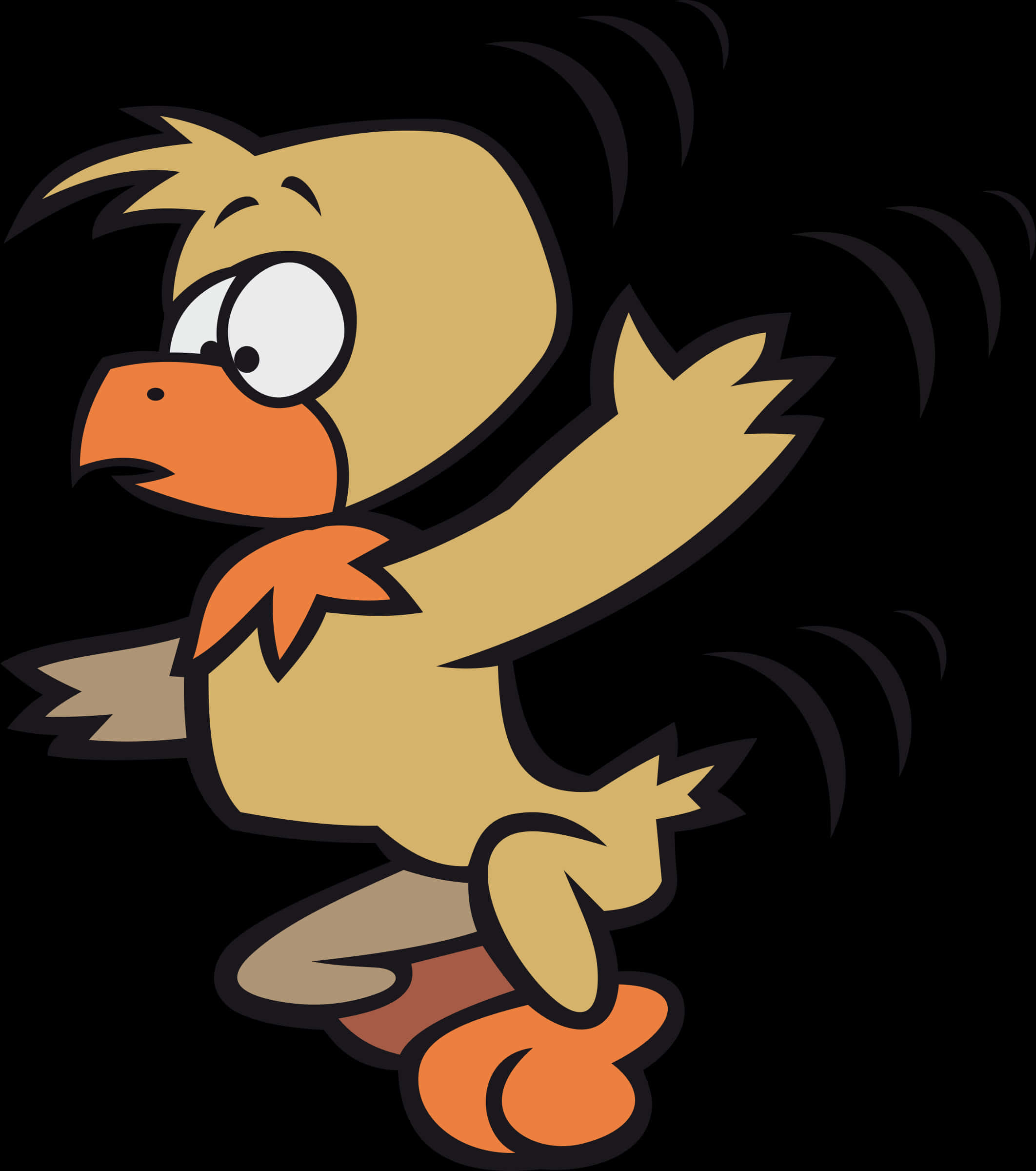 Cartoon Bird Character Illustration PNG