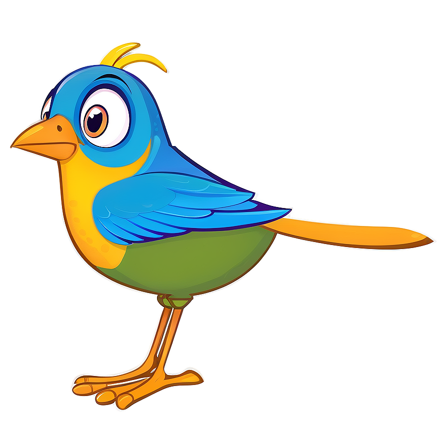 Cartoon Bird Character Png 06202024 PNG