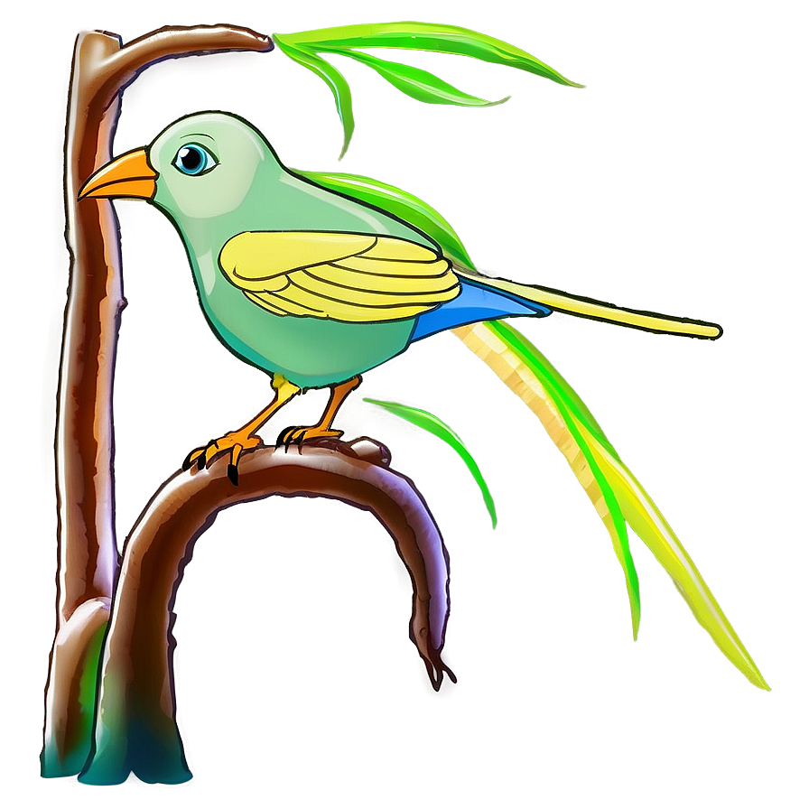 Cartoon Bird Eating Seed Png Ngd PNG