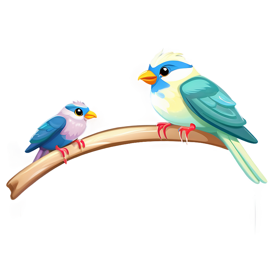 Cartoon Bird Family Png 06202024 PNG