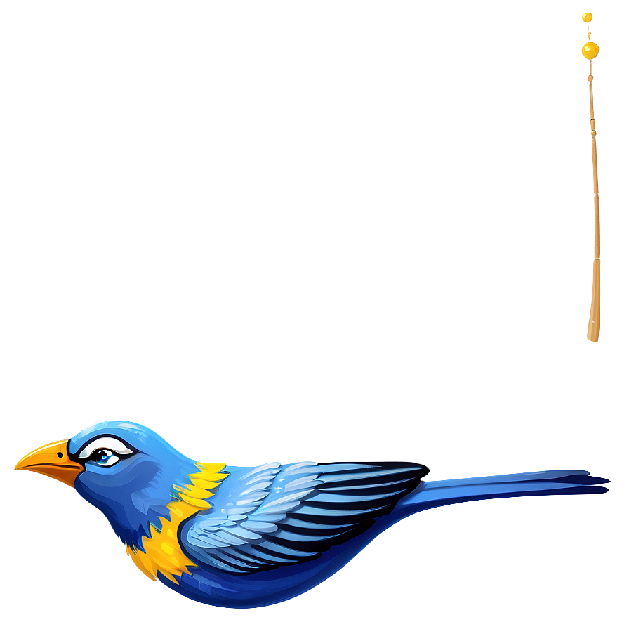 Cartoon Bird Flying High Png 06202024 PNG