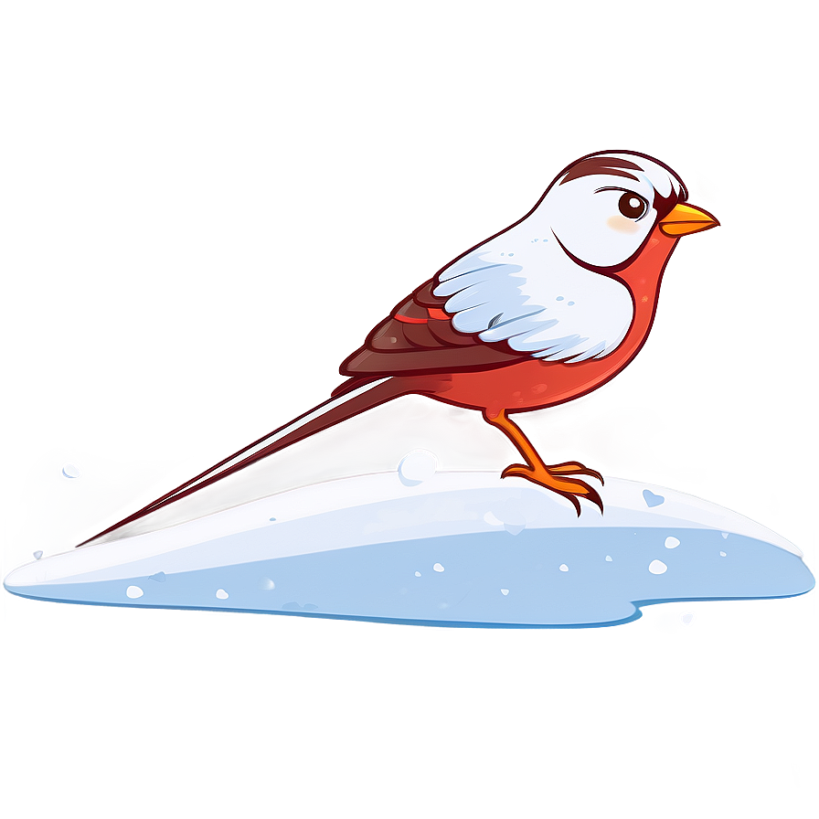 Cartoon Bird In Snow Png 49 PNG