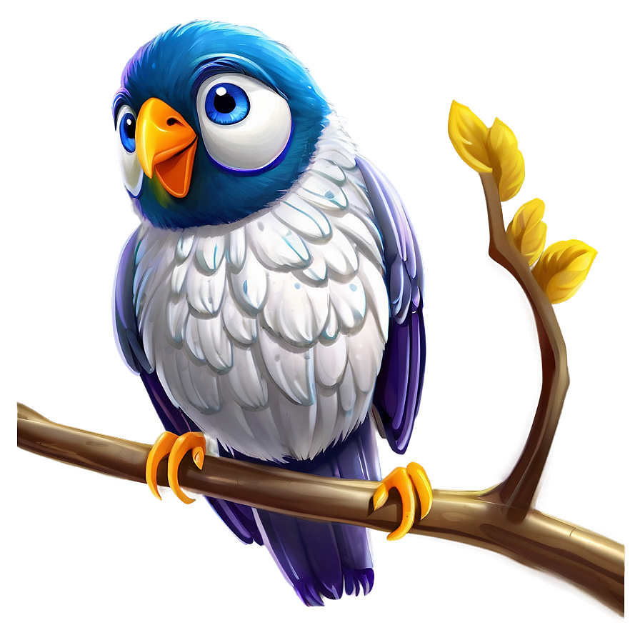 Cartoon Bird On Branch Png 51 PNG