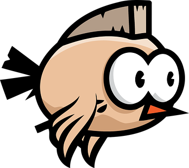 Cartoon Bird Profile Graphic PNG