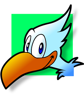 Cartoon Bird Profile Image PNG