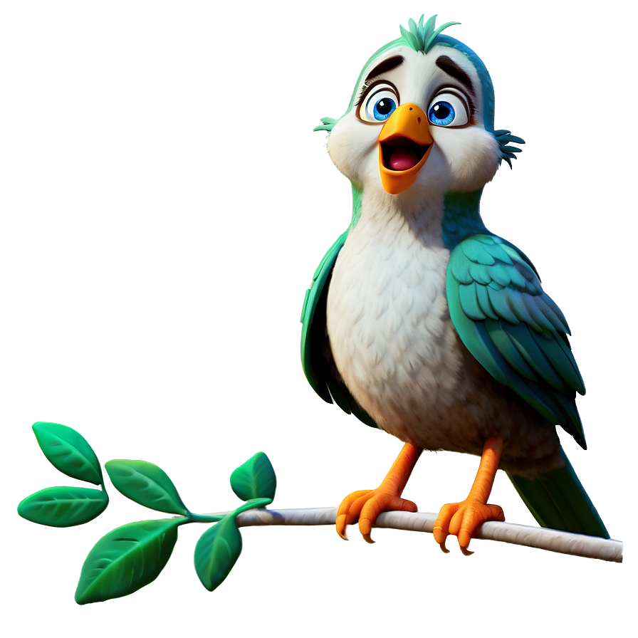 Cartoon Bird Singing Png Rmy83 PNG