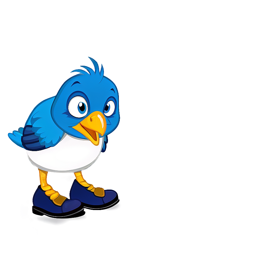 Cartoon Bird Wearing Boots Png Svk56 PNG