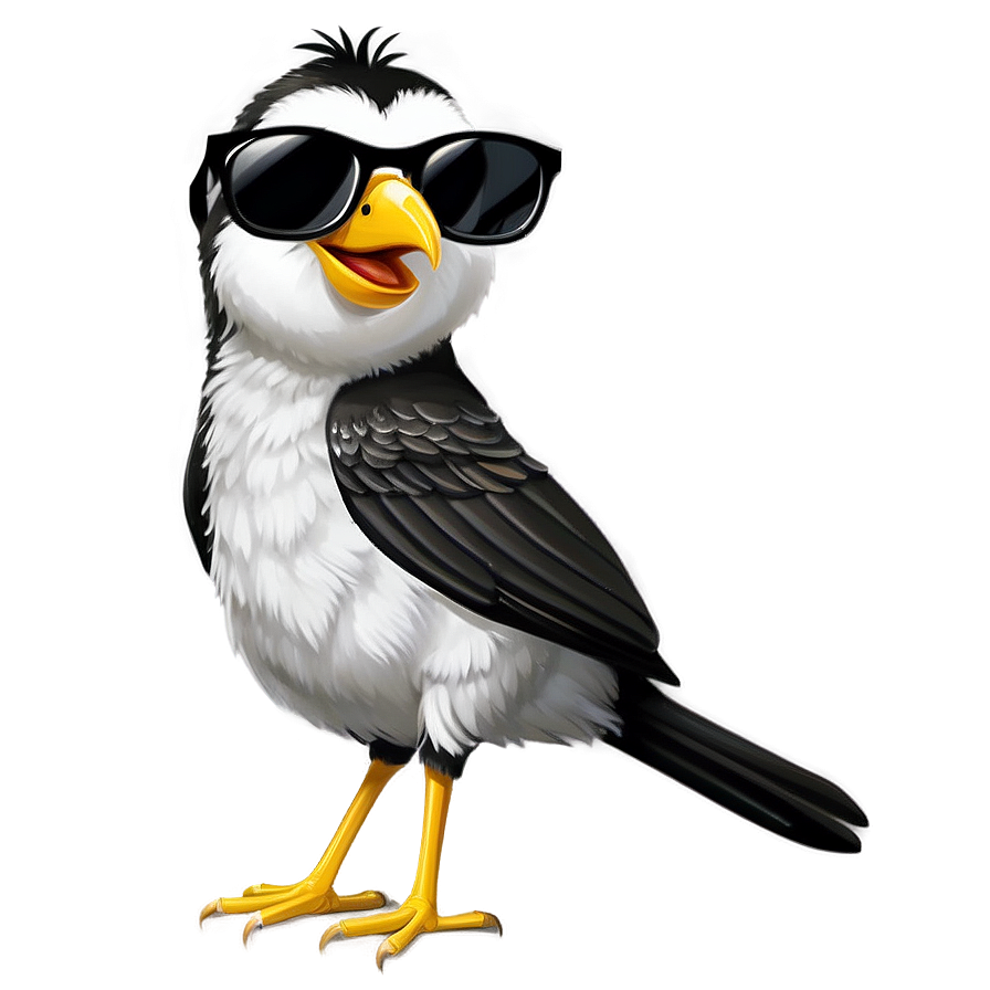 Cartoon Bird With Sunglasses Png 77 PNG