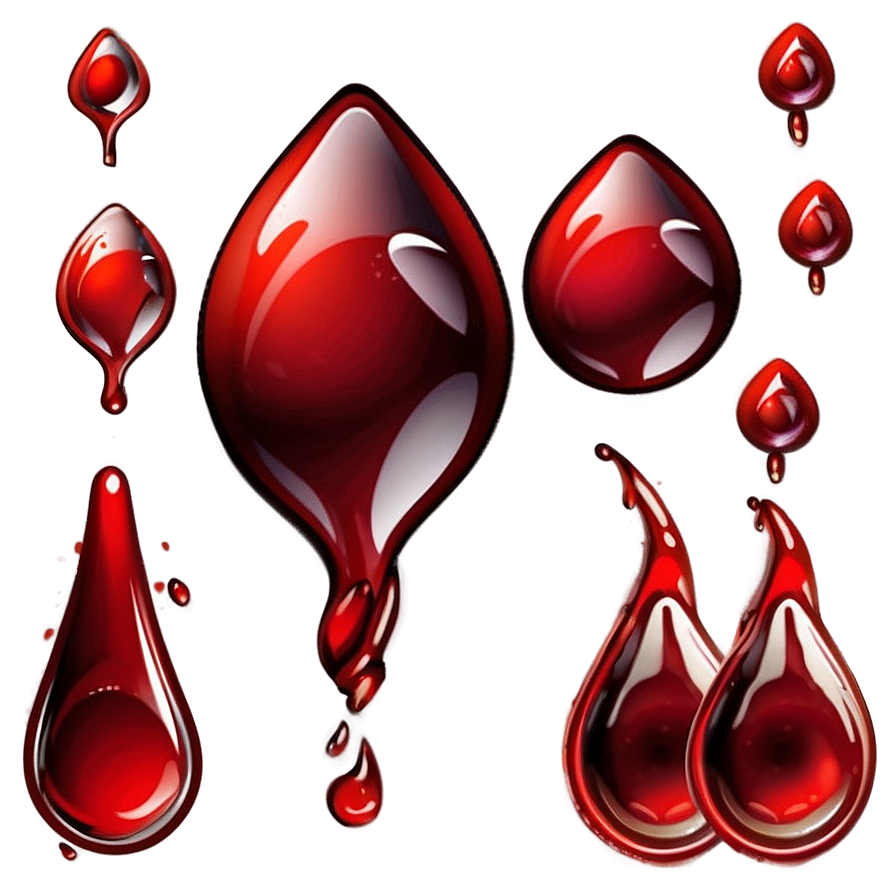 Cartoon Blood Drop Png 05252024 PNG