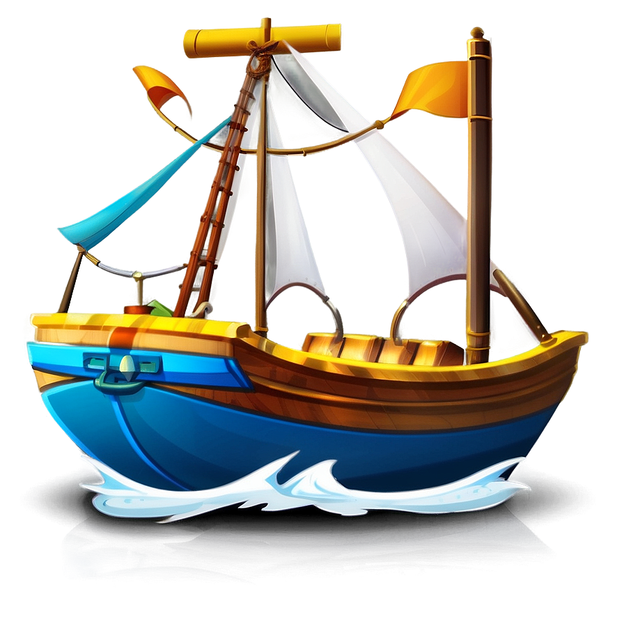 Download Cartoon Boat Png Xxy | Wallpapers.com