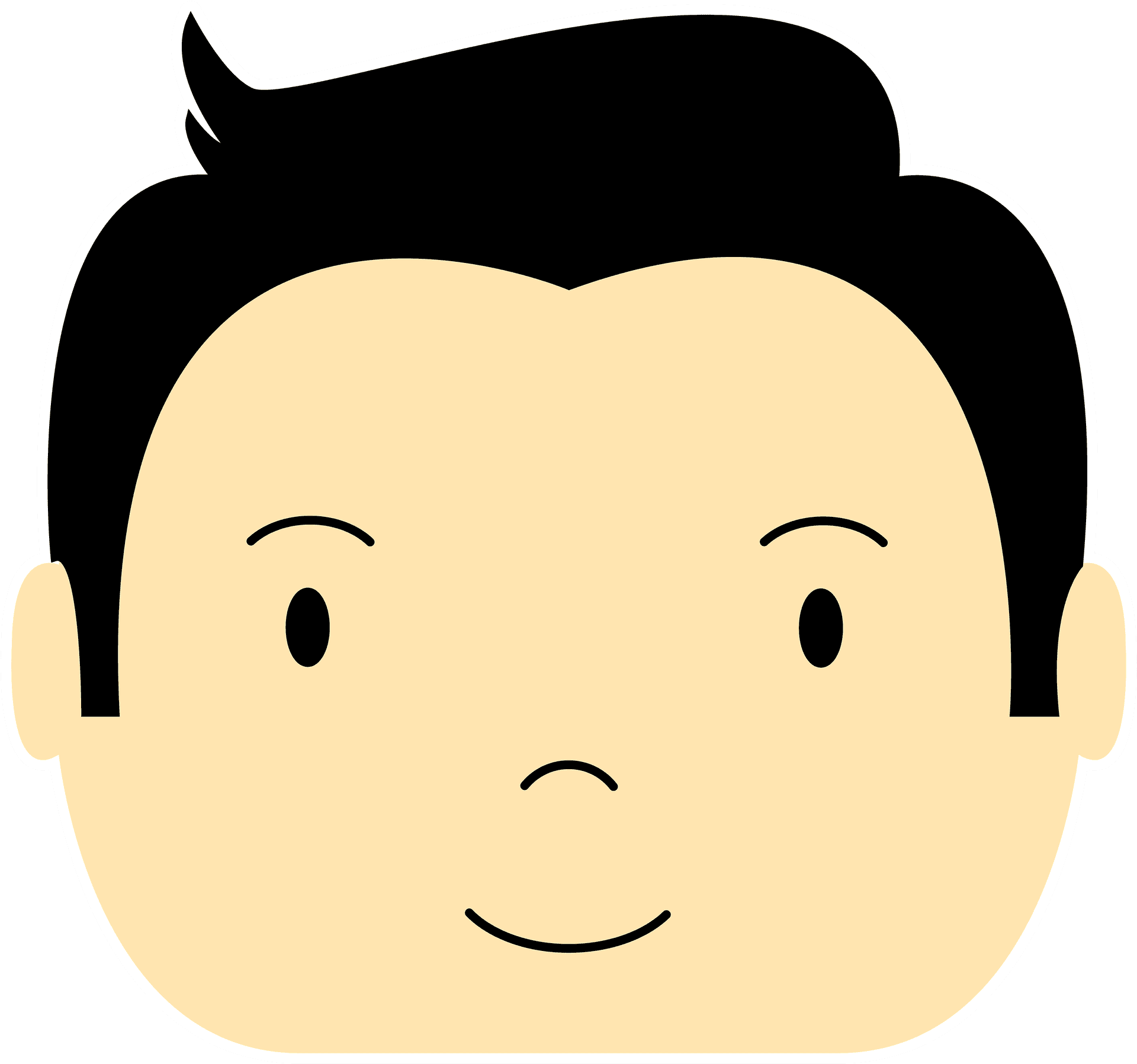 Cartoon Boy Avatar Graphic PNG