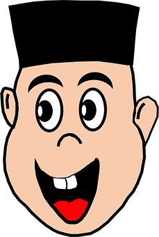 Cartoon Boy Face Vector PNG