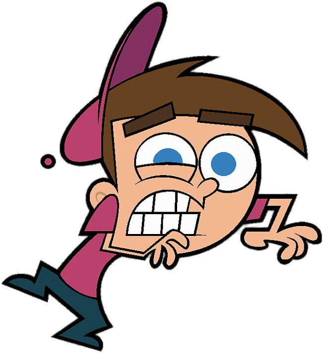 Cartoon Boy Frightened Expression PNG