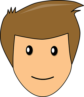 Cartoon Boy Head Graphic PNG