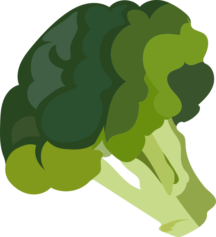 Cartoon Broccoli Illustration PNG