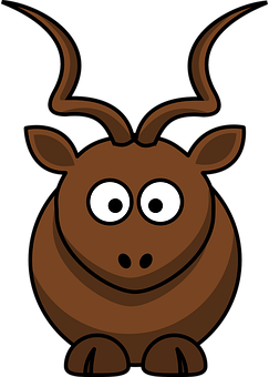 Cartoon Brown Bull Vector PNG
