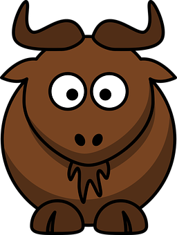 Cartoon Bull Graphic PNG