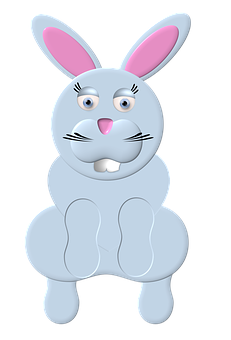 Cartoon Bunny Character PNG