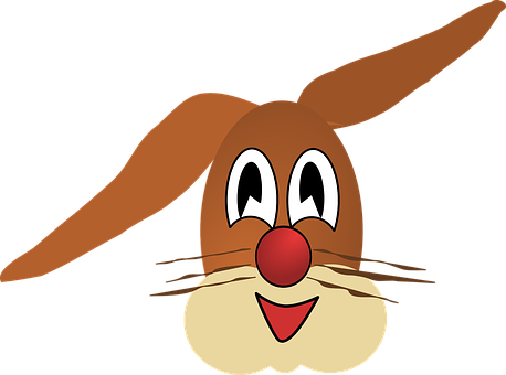 Cartoon Bunny Face Vector PNG