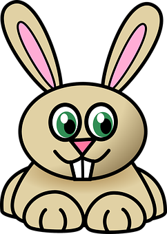 Cartoon Bunny Graphic PNG