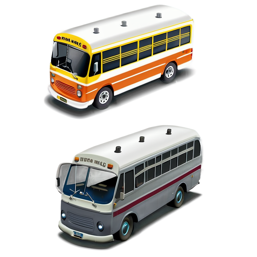 Cartoon Bus Png 05232024 PNG