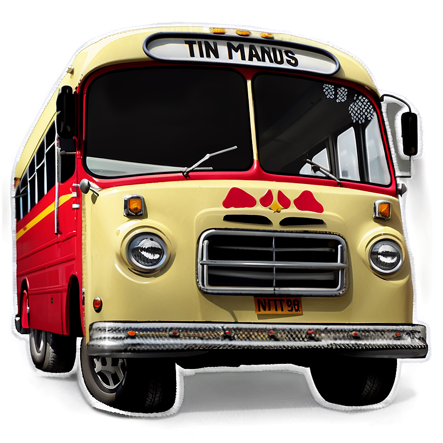 Cartoon Bus Png 06272024 PNG