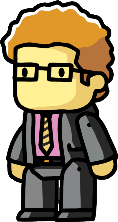 Cartoon Businessman Character PNG