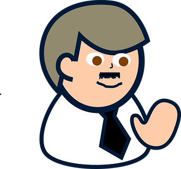 Cartoon Businessman Giving Thumbs Up PNG