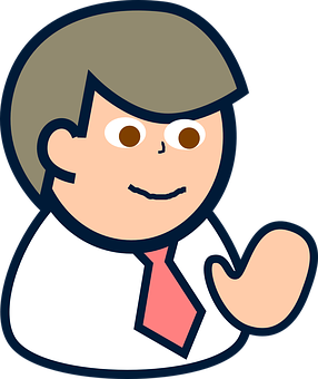 Cartoon Businessman Giving Thumbs Up PNG