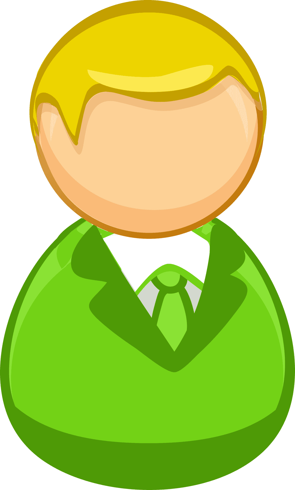 Cartoon Businessman Icon PNG