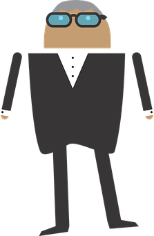 Cartoon Businessman Vector PNG