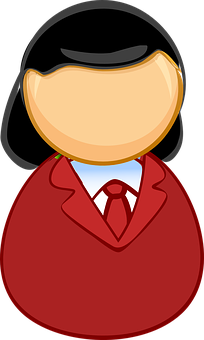 Cartoon Businesswoman Icon PNG