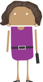 Cartoon Businesswoman Vector PNG