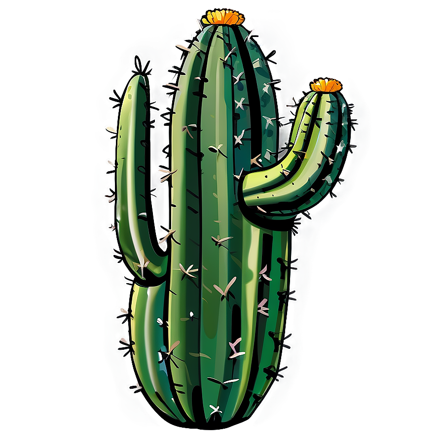 Cartoon Cactus Png 05032024 PNG