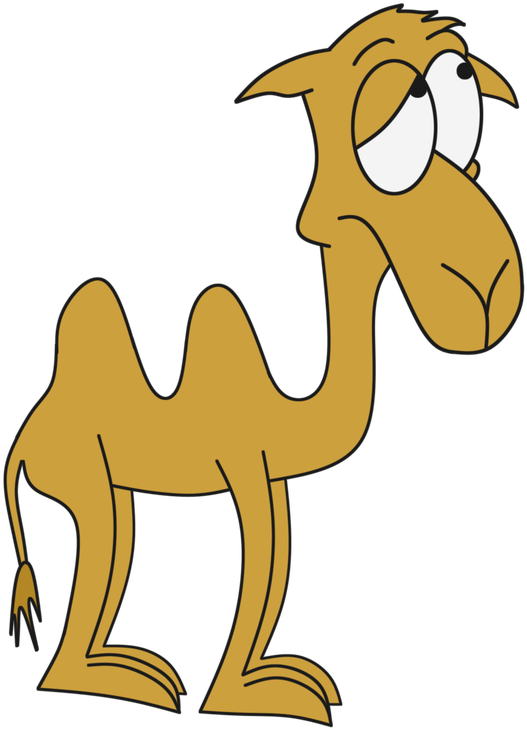 Cartoon Camel Illustration.png PNG