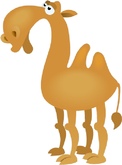 Cartoon Camel Illustration.png PNG